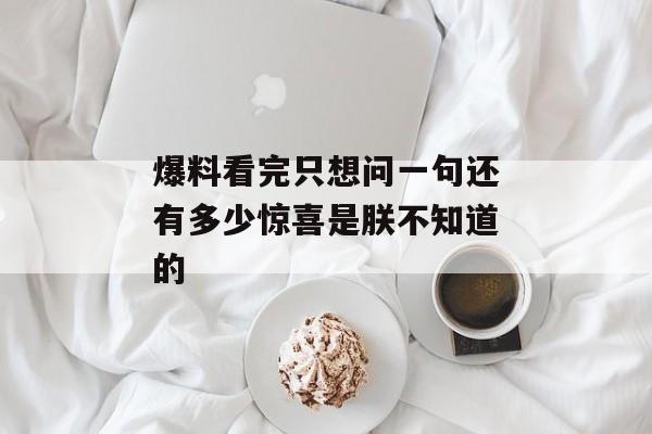 爆料看完只想问一句还有多少惊喜是朕不知道的